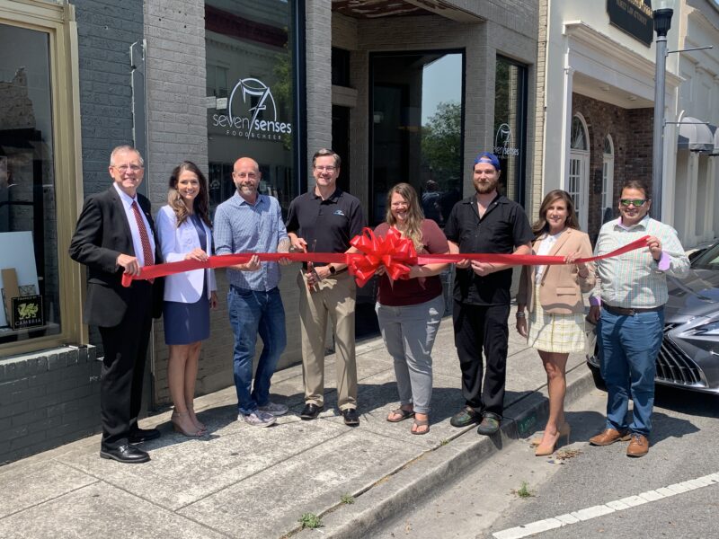 seven senses, ribbon cutting, cookeville, anniversary, chamber